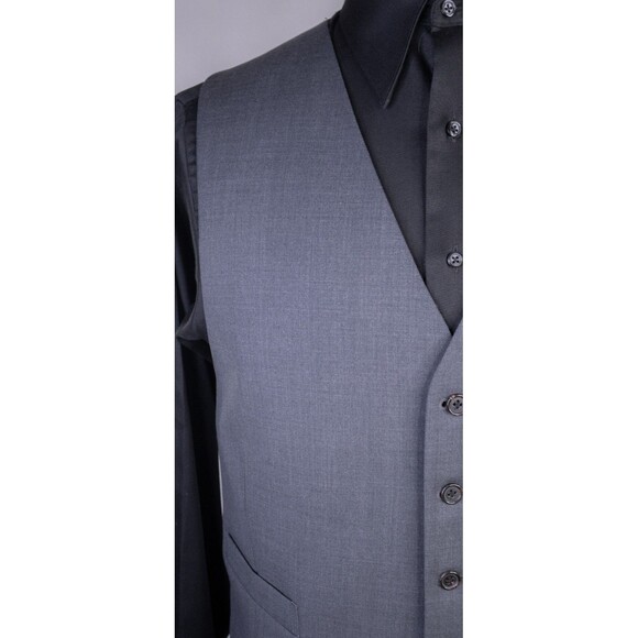 Ralph Lauren 2-Pcs Blazer / Vest Set Jacket Coat Solid Gray Sz 48R Two Button - Picture 5 of 16